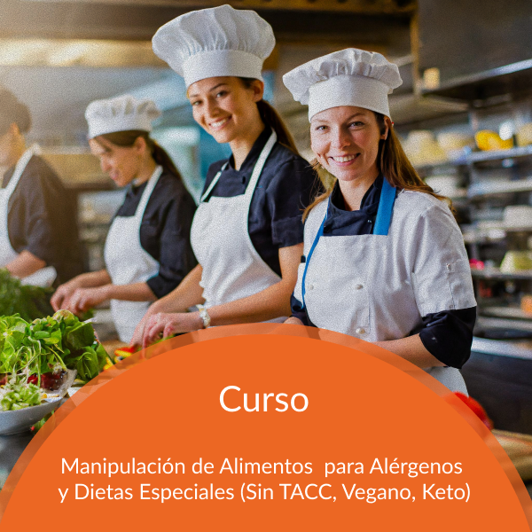 Manipulación de Alimentos para Alérgenos y Dietas Especiales (Sin TACC, Vegano, Keto)